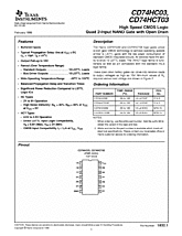 DataSheet CD74HCT03 pdf